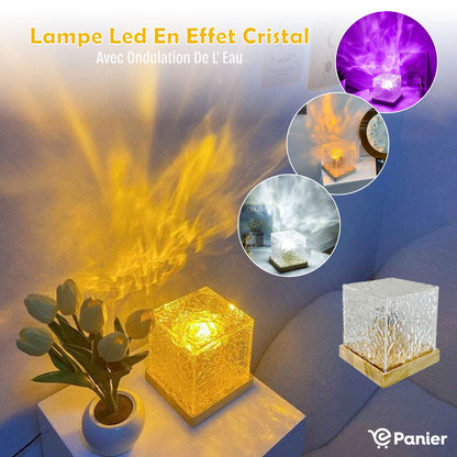 Lampe Led En Effet Cristal Avec Ondulation De L' Eau