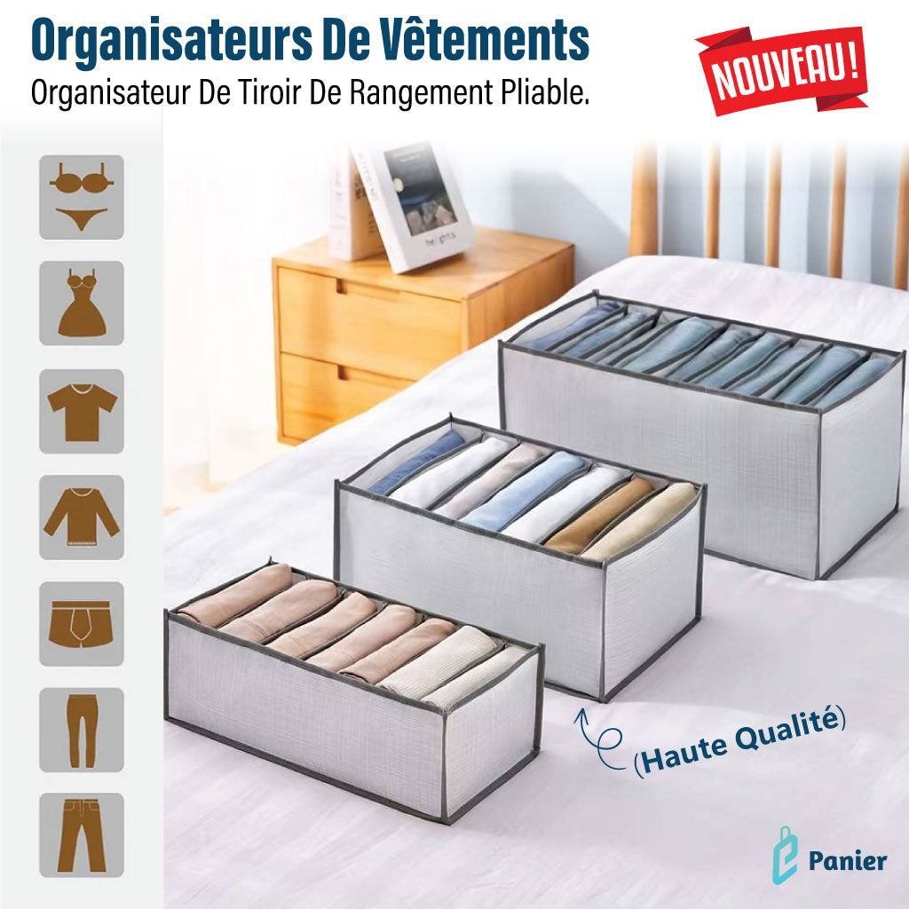 Organisateurs De Vêtements organisateur De Tiroir De Rangement Pliable (Haute Qualité)