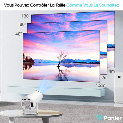 Projecteur Intelligent Avec Luminosité 4k, Double Wi-fi Hd Home Cinéma