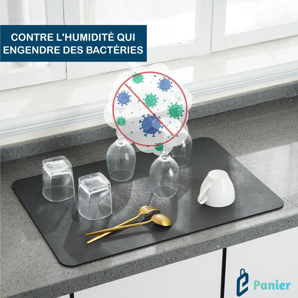 Tapis De Séchage Hygiénique Et Antidérapant En Diatomite .