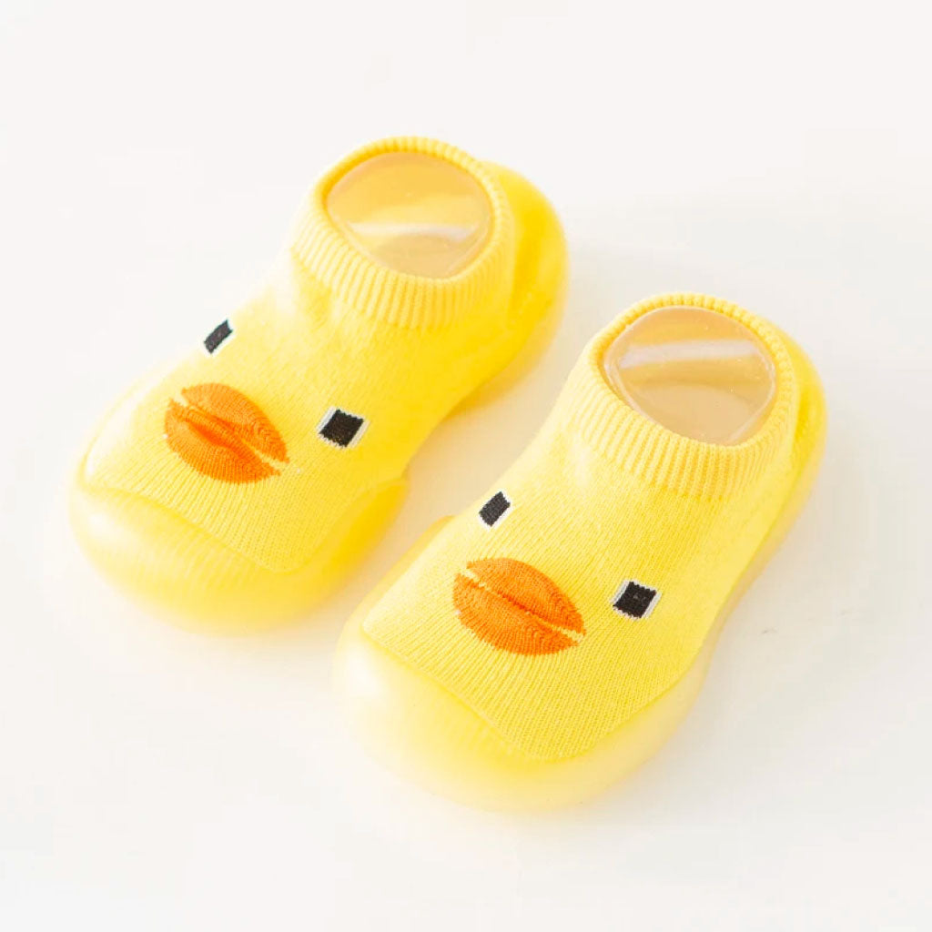 Chaussettes Pour Bébé Confortables Et Mignonnes À Motif De Canard Pour Des Premiers Pas Doux