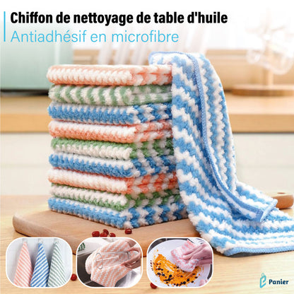 Serviette De Nettoyage En Microfibre, Multifonction Absorbants, Efficaces, Et Épaisses.