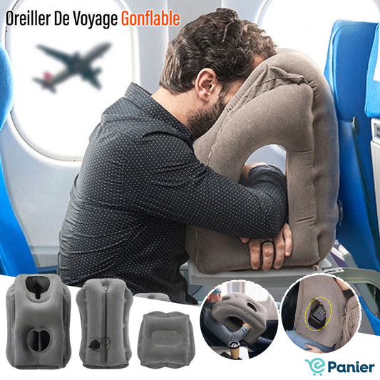 Oreiller De Voyage Gonflable Ergonomique Pour Le Confort Et Le Soutien Ultimes De La Tête, Le Cou Et Les Lombaires