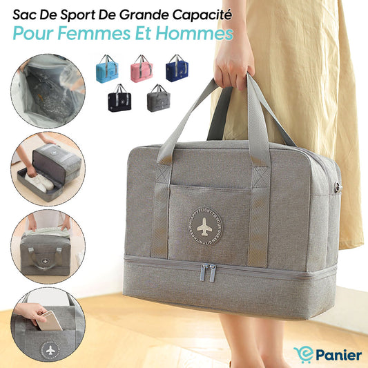 Sac À Main Multicouleurs Multifonction Imperméable Avec Compartiment À Chaussures Pour Voyage , Sport  Et Pique-nique.