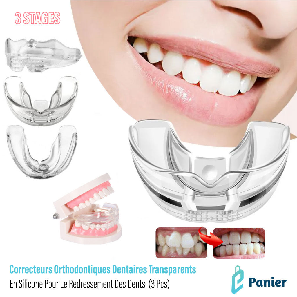 Correcteur Orthodontique Dentaire Transparent En Silicone Pour Redressement Des Dents ( PREMIER QUARTILE ) )