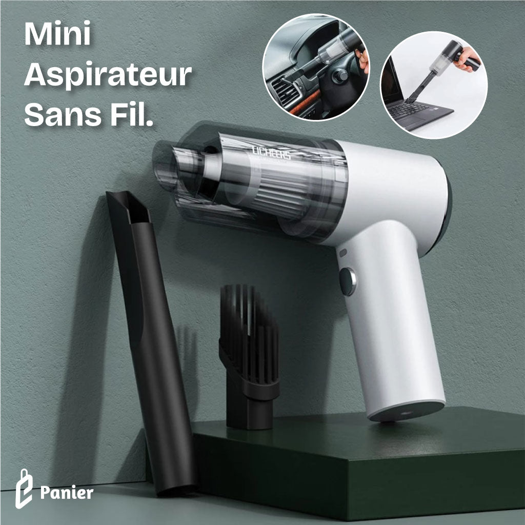 Mini Aspirateur à main Sans Fil Puissant Pour Maison Et Voiture