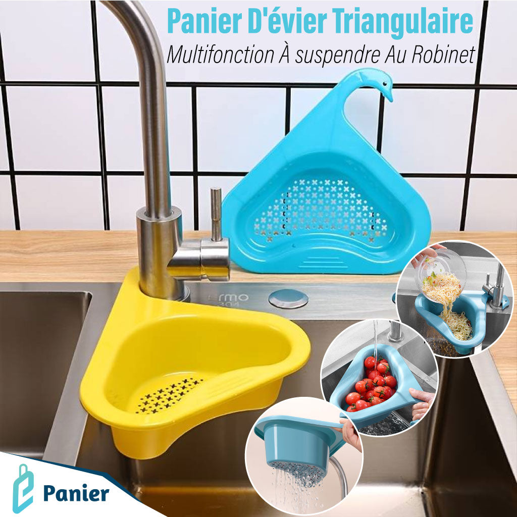 Panier De Filtre Triangulaire De Cuisine Suspendre En Forme De Cygne Multifonctionnel