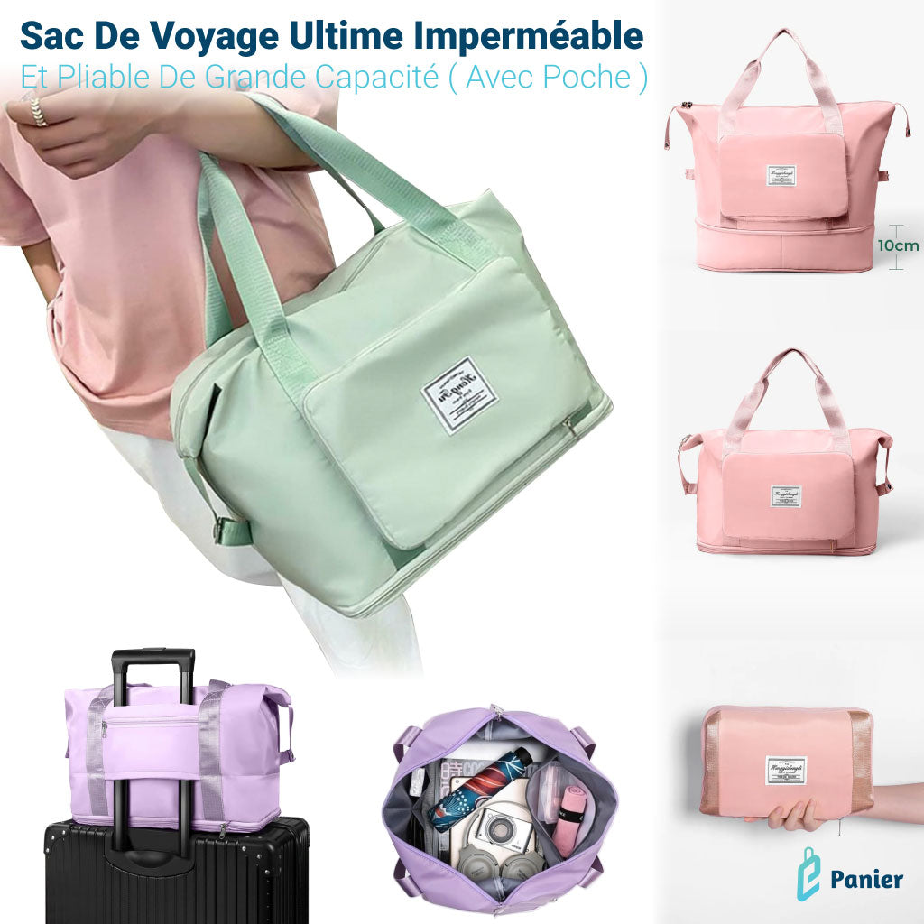 Sac De Voyage Ultime Imperméable Et Pliable De Grande Capacité ( Avec Poche )