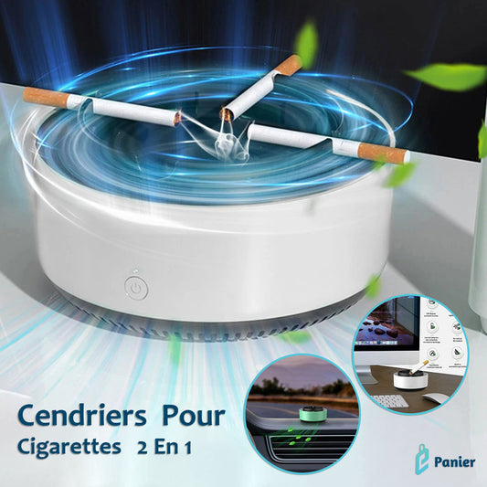 Cendriers pour cigarettes 2 en 1 multifonctionnel sans fumée pour voiture maison bureau facile à nettoyer