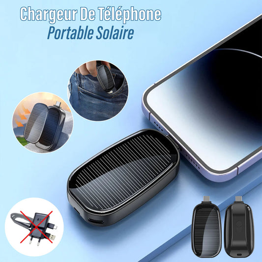 Carregador solar portátil para celular