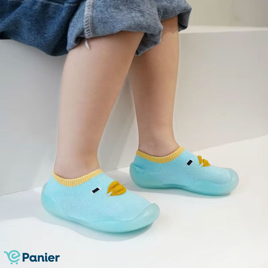 Chaussettes Pour Bébé Confortables Et Mignonnes À Motif De Canard Pour Des Premiers Pas Doux