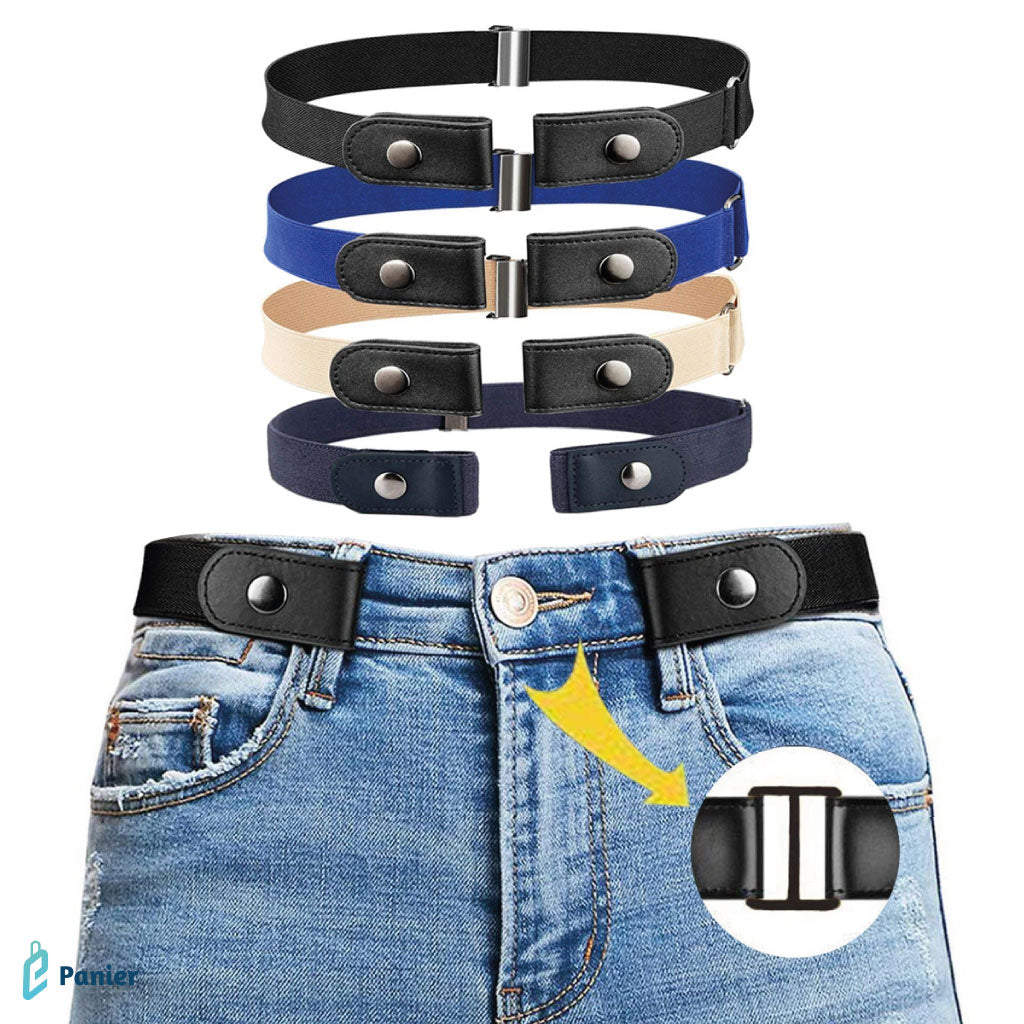 Ceinture Élastique Mince À Fermeture Sans Boucles Aux Jeans Pantalons Robes Pour Hommes Femmes Et Enfants