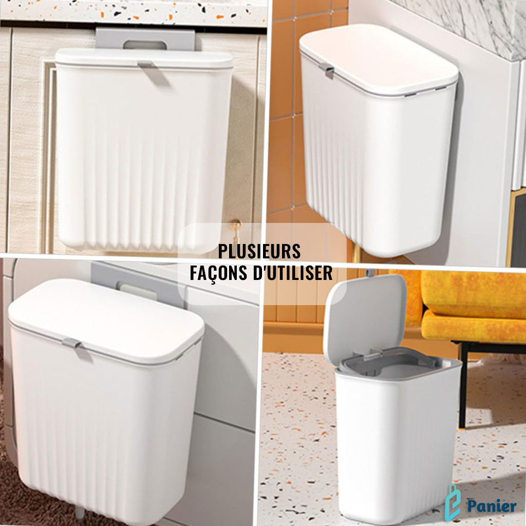 Poubelle Murale Polyvalent Pour Cuisine , Salle De Bain , Chambre Et Bureau.