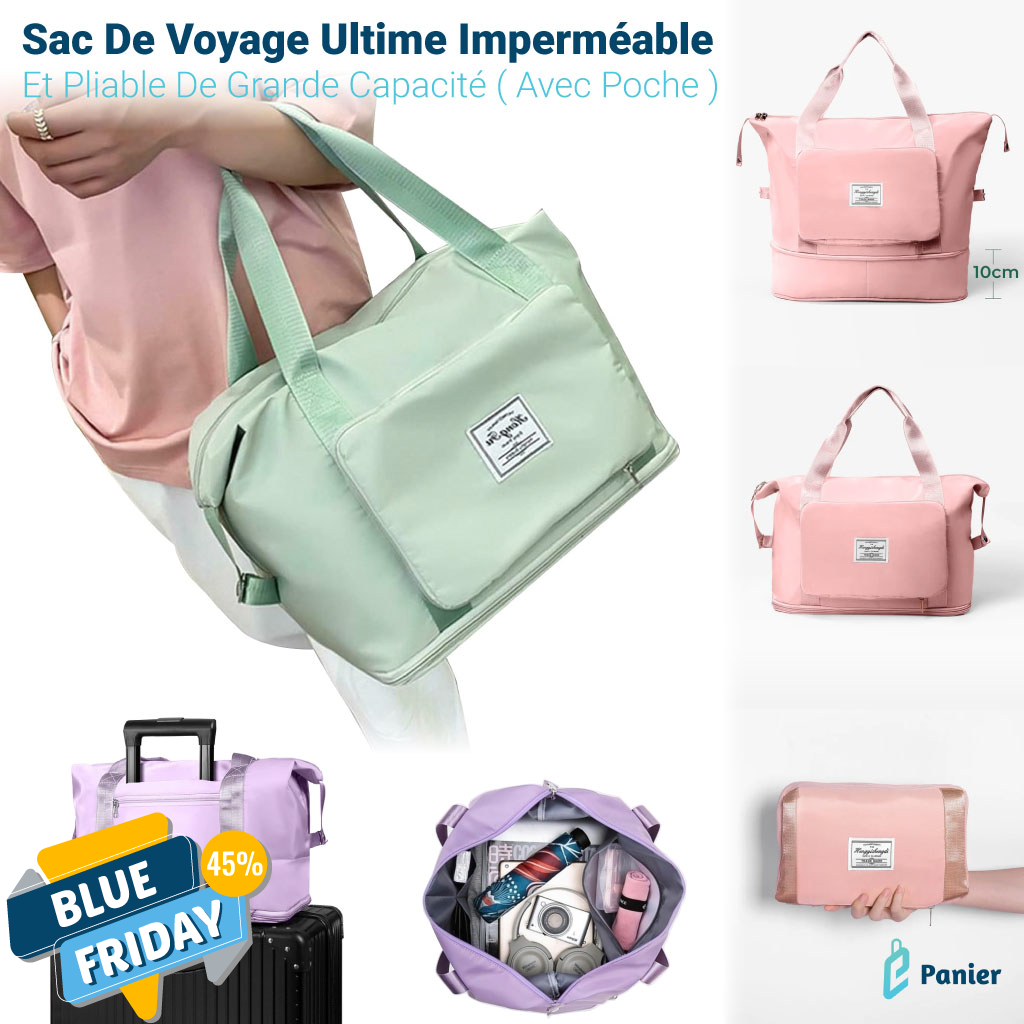 Sac De Voyage Ultime Imperméable Et Pliable De Grande Capacité ( Avec Poche )