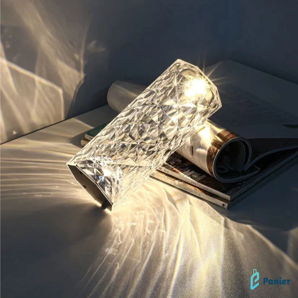 Lampe Magique En Effet Cristal Rechargeable Sans Fil Touche Control