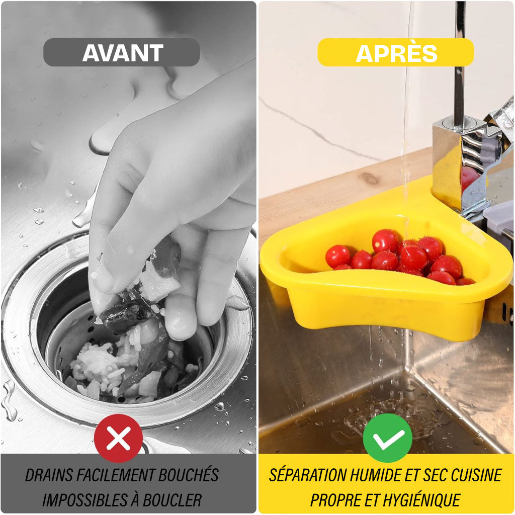 Panier De Filtre Triangulaire De Cuisine Suspendre En Forme De Cygne Multifonctionnel