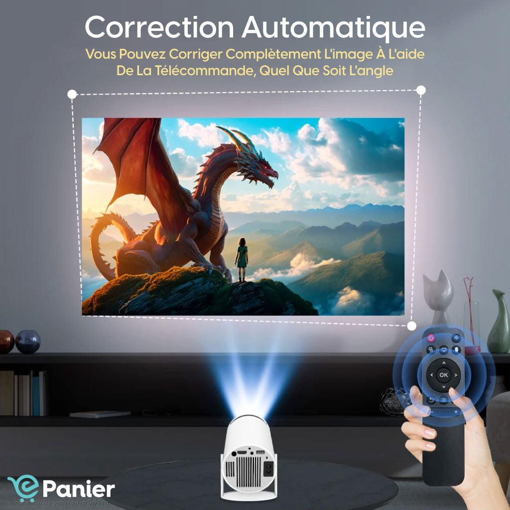 Projecteur Intelligent Avec Luminosité 4k, Double Wi-fi Hd Home Cinéma