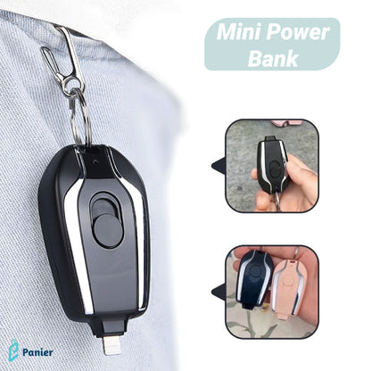 Mini Porte-clé Avec Chargeur Intégré Compatible Avec Tous Les Types De Téléphones.