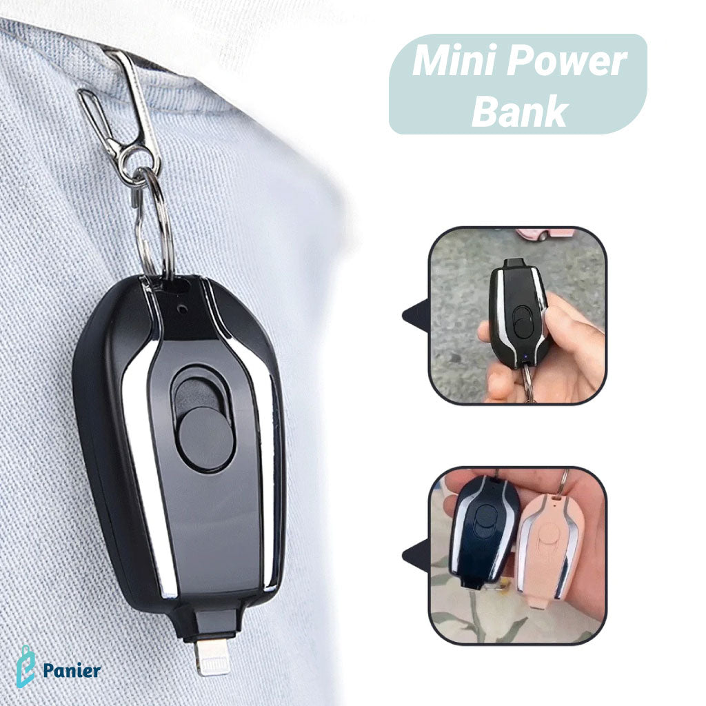 Mini Porte-clé Avec Chargeur Intégré Compatible Avec Tous Les Types De Téléphones