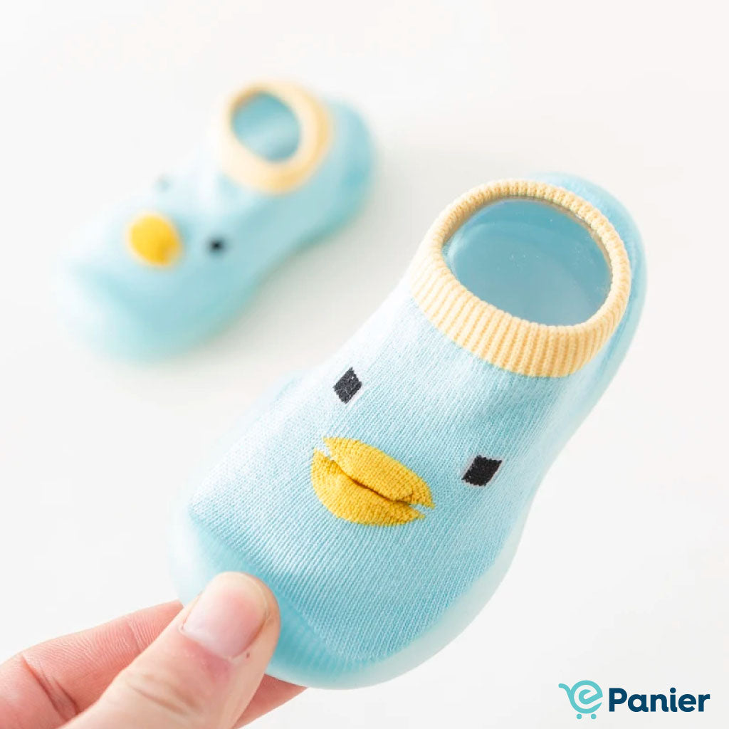 Chaussettes Pour Bébé Confortables Et Mignonnes À Motif De Canard Pour Des Premiers Pas Doux