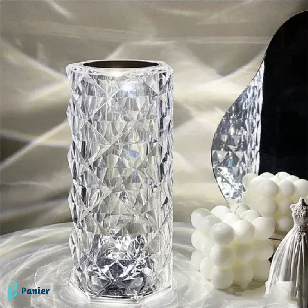 Lampe Magique En Effet Cristal Rechargeable Sans Fil Touche Control