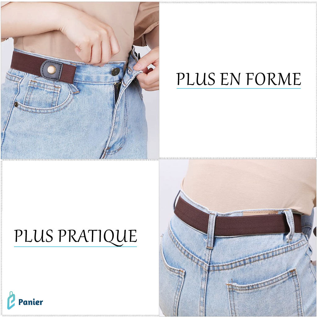 Ceinture Élastique Mince À Fermeture Sans Boucles Aux Jeans Pantalons Robes Pour Hommes Femmes Et Enfants