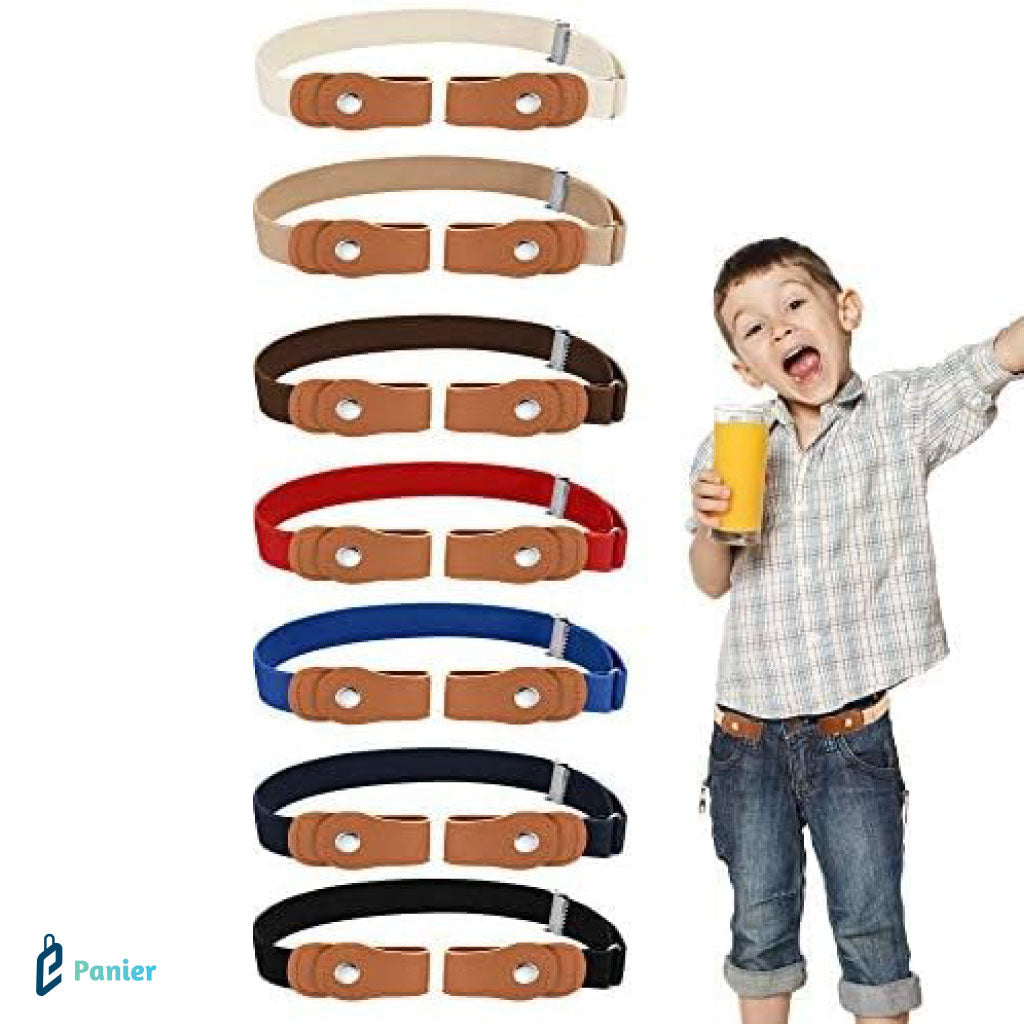 Ceinture Élastique Mince À Fermeture Sans Boucles Aux Jeans Pantalons Robes Pour Enfants