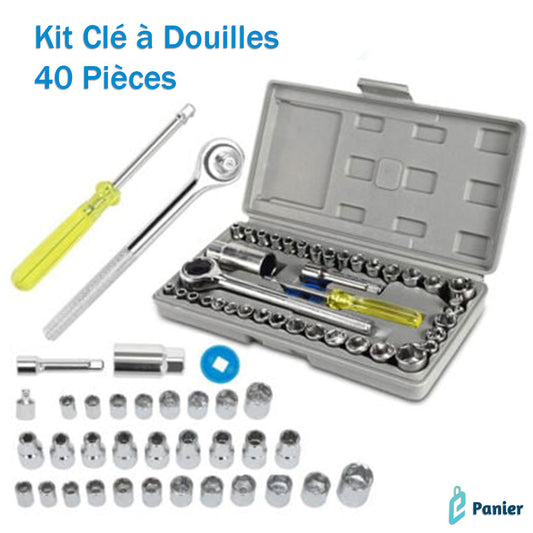 Kit Clé à Douilles 40 Pièces